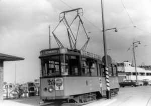 469, lijn 5, Willemsplein, 1959 (Coll. Stichting RoMeO)