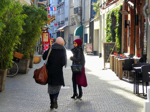 city trip in old Antwerp