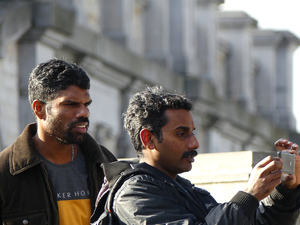 two guys taking a picture in Antwerp