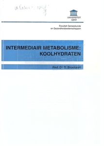 Intermediair metabolisme: koolhydraten