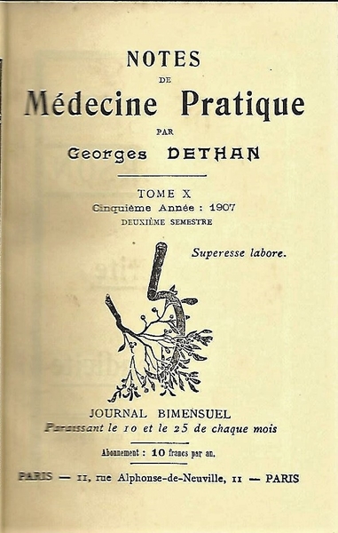 geneeskunde, Frans