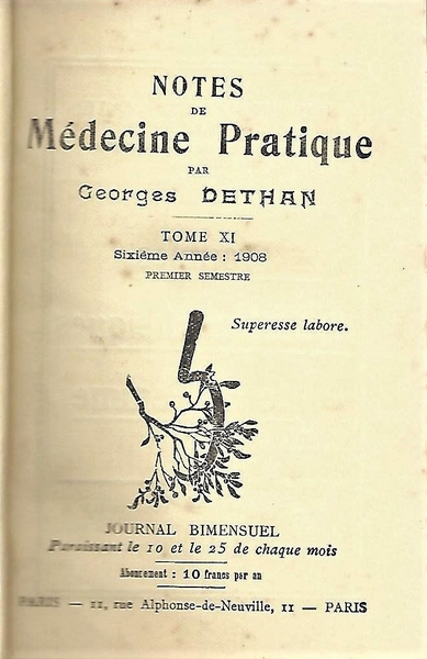 Dethan Georges - 1/1908 - 374 pag.