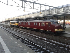 De mP 3031 van het Spoorwegmuseum stond (samen met loc 1746)