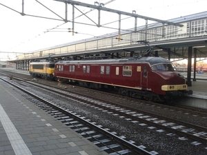 De mP 3031 van het Spoorwegmuseum stond (samen met loc 1746)