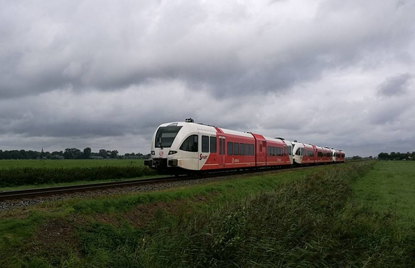 Dit zie je niet zo veel op de lijn Leeuwarden- Stavoren 12-8-2017