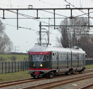 Muizenkop Mat'46 273 tijdens afscheid Hoekse Lijn