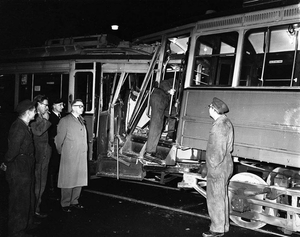 9 oktober 1960 waarbij de GVB 444 achterop de 732 botste