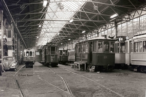 De dode hoek van remise Lekstraat begin 1968,