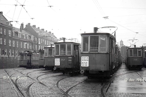 Een druilerige zaterdagmiddag in 1964 in de remise Havenstraat.