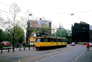 GVB 703 Amsterdam Kleine-Gartmanplantsoen 1979.
