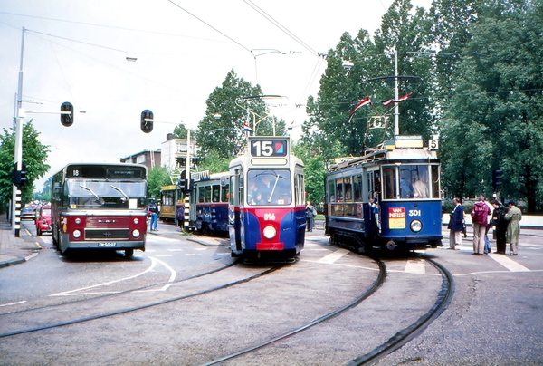 GVB 896 en de 301 (die nu in Rotterdam staat)