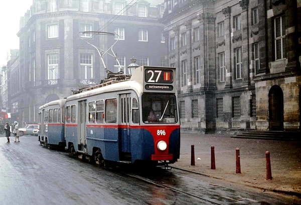 GVB 896+983 op 22-01-1972 op de Dam