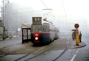 In memoriam 896. GVB 896+983 op 22-01-1972 op het Leidseplein