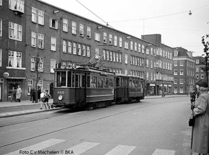 Verdwenen tramtrajecten 48 De Molukkenstraat richting Ringvaart. 