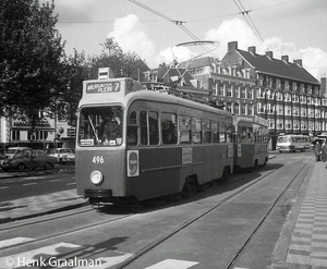 Voormalige tram 896, helaas door brand verwoest