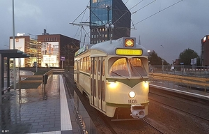 Lijnverkenning met Tourist Tram PCC 1101    (7 oktober 2017)