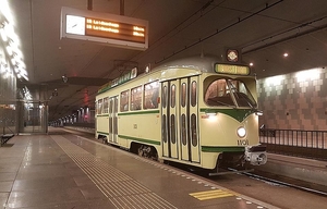 Lijnverkenning met Tourist Tram PCC 1101    (7 oktober 2017)