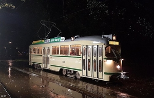 Lijnverkenning met Tourist Tram PCC 1101    (7 oktober 2017)