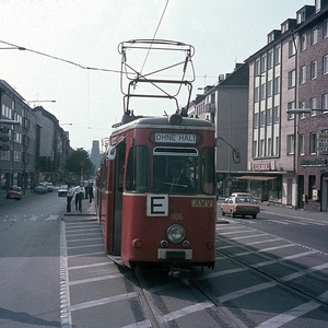 Op 16-04-1974excursie naar het trambedrijf van Aachen. Dit trambe