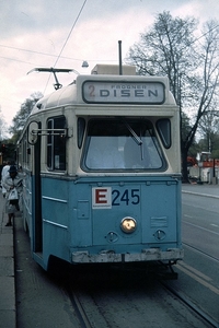 Zweden en Noorwegen kwamen wij ook in Oslo. Het tramnet daar was 