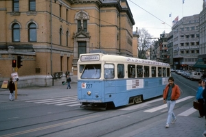 Zweden en Noorwegen kwamen wij ook in Oslo. Het tramnet daar was 