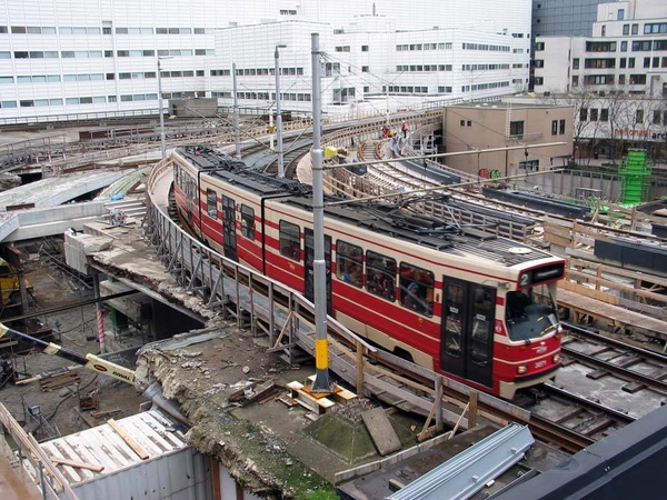 RandstadRail verbouwing Centraal station 20-12-2005