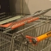 De beroemde supermarkt karretjes