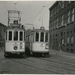 Waldorpstraat, met tram 4.Links op de achtergrond het postkantoor