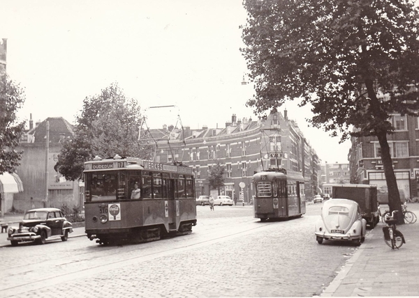 Motorrijtuig 510, lijn 17, Vlietlaan, 29-7-1962