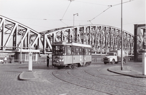 Motorrijtuig 524, lijn 12, Boompjes, 6-10-1959