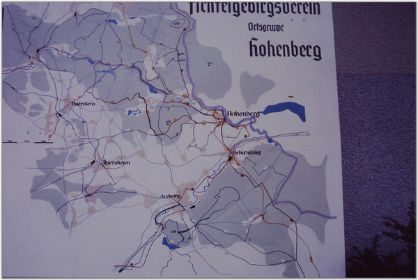 kaart, Hohenberg an der Eger