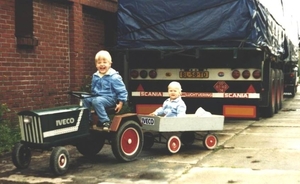 Leendert en Gerard in 1985