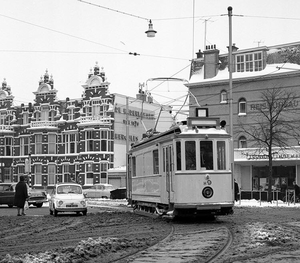 HTM pekelwagen dienst op Oudejaarsdag 1962 Valkenbosplein.