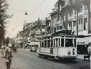 F.Hendriklaan 10-05-1958. Lijn 1 buiten spitsuren zonder bijwagen