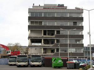 Oude hoofdkantoor van de HTM aan de Dynamostraat