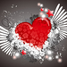 hd-liefde-wallpaper-met-een-rood-hartje-en-een-grijze-achtergrond