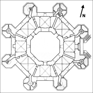 5A Casteldelmonte _plan kasteel