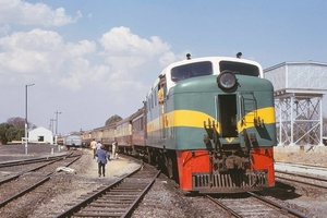 Rhodesia Railways Diesel DE2 1207 Plumtree 1973