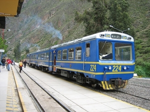 Trein naar Machu Picchu, Peru.
