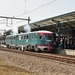 De NS DE 41 staat in het station te Leeuwarden op 23 april 2005.