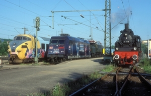 Een heel bijzondere combinatie met o.a. de 75 1118 in Göppingen 