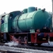 In Gladbeck (Duitsland) staat een vuurloze stoomlocomotief.