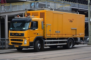 De laswagen, een Volvo FM9 bouwjaar 2010