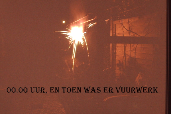 en toen was er vuurwerk