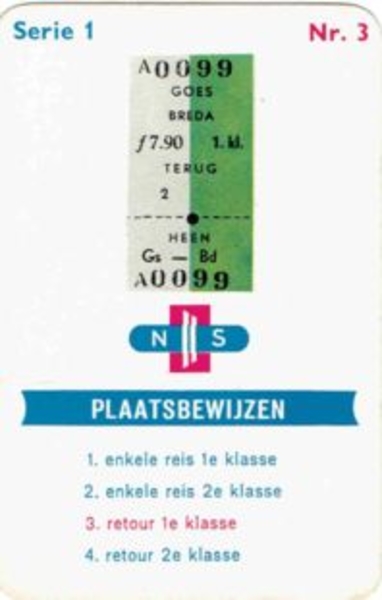 NS-retour 1e klasse