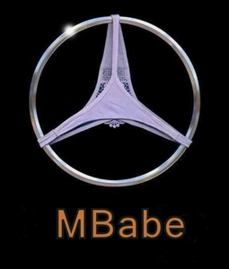 MBabes Vintage Cars Garage Logo -  Golden