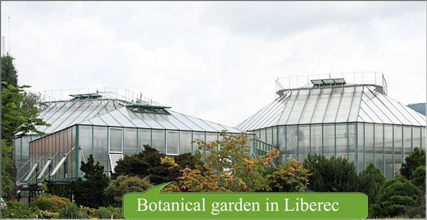 De botanische tuin van Liberec
