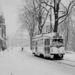 Lijn 14 in de sneeuw