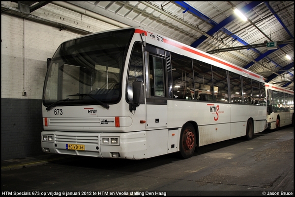 Specials 673 - HTM en Veolia stalling Den Haag 06-01-2012