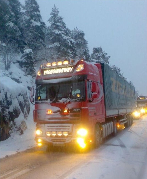 In de winter naar Noorwegen